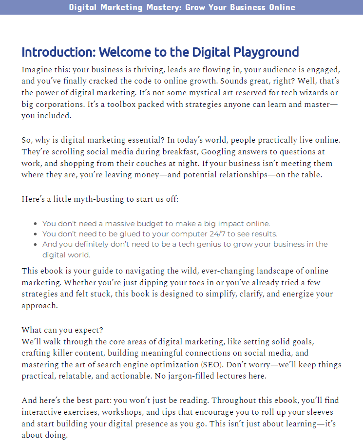 Digital Marketing Mastery for Beginners: Build Your First Profitable Online Business